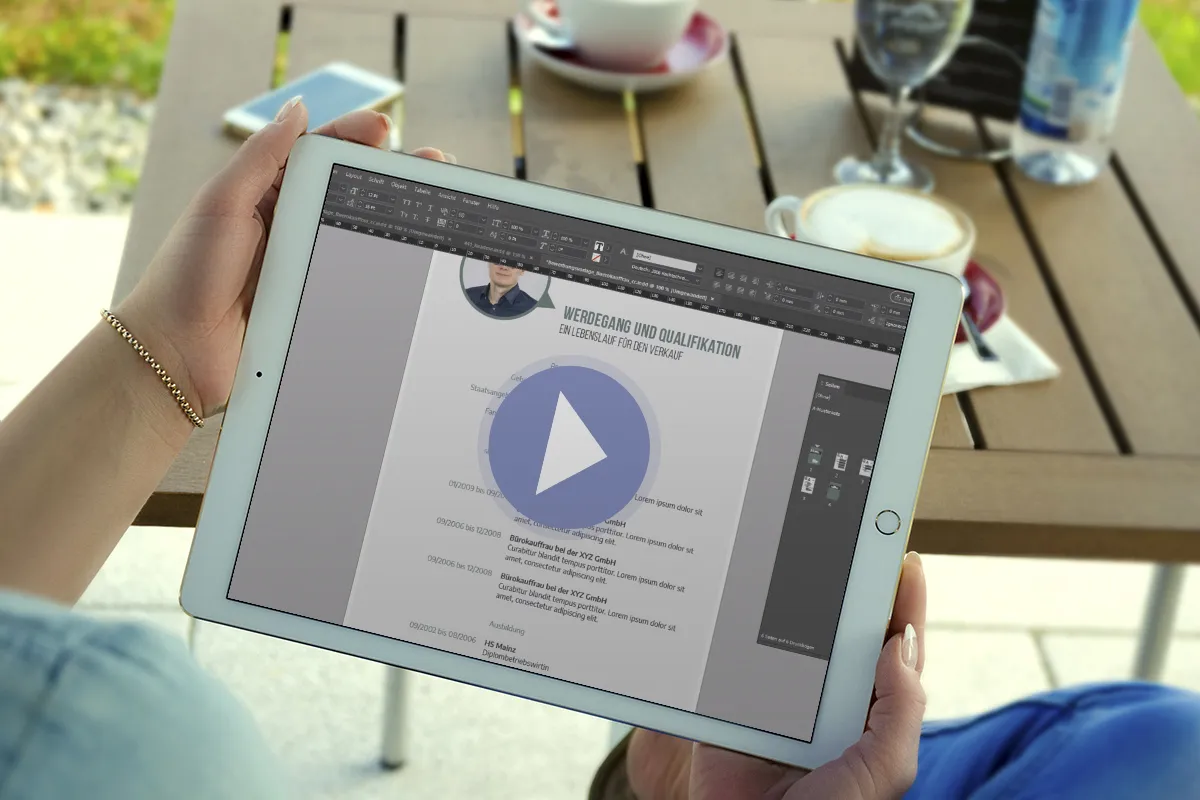 InDesign-ohje: Muokkaa design-kuvioita hakeaksesi toimistotyöntekijän paikkaa.