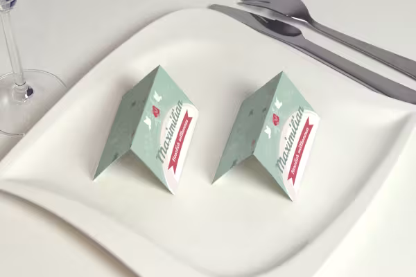 Plantilla para tarjeta de mesa de boda
