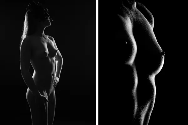 Фотографии обнаженной женщины.