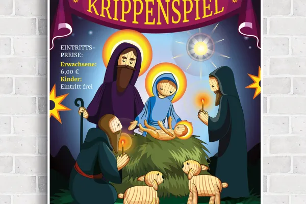 Flyer-pohjia kristillisiin tapahtumiin