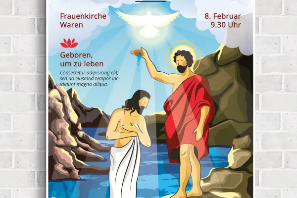 Flyer-mallit kristillisiin tapahtumiin