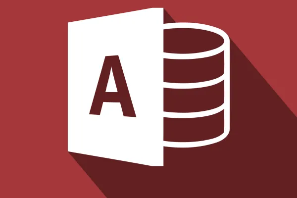 Logo dari Microsoft Access untuk mengilustrasikan Kursus Access: Membuat database, belajar dasar-dasar
