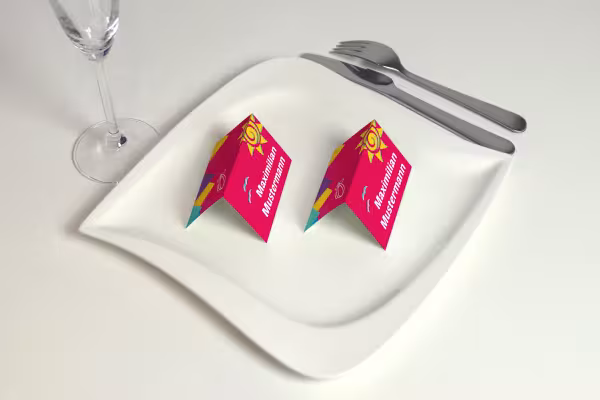 Plantilla para tarjeta de mesa de boda