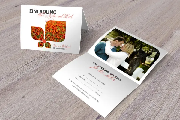 Vorlage für Hochzeitseinladung