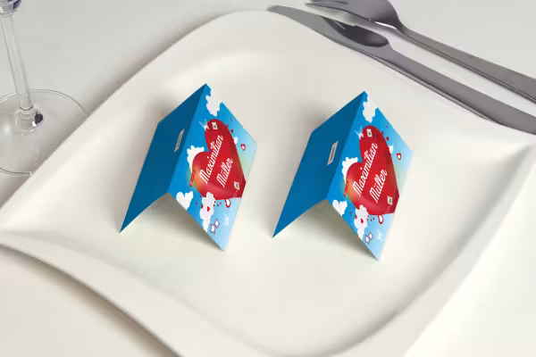 Plantilla para tarjeta de mesa de boda
