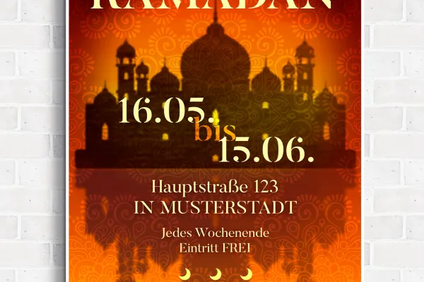 Plakat für Ramadan