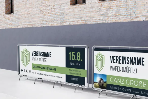 Sjablonen voor banners voor verenigingen.