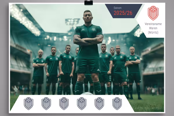 Mise en page pour insérer une photo d'équipe