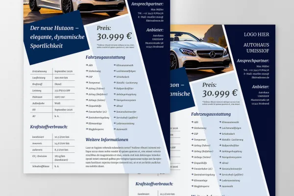 Auto-Exposés zum Autoverkauf