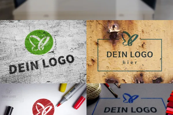 Wie gemalt und gezeichnet – mit wenigen Klicks zeigt sich dein Logo von der fotorealistischen Seite!