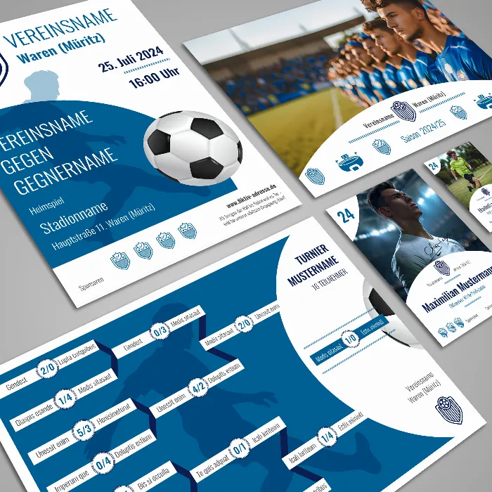 Design-Vorlagen für euren Sportverein – Komplettausstattung Vol. 3
