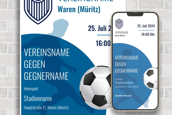 Flyer aankondiging van spellen, ook schaalbaar voor posters, affiches en smartphones of kleine formaten.