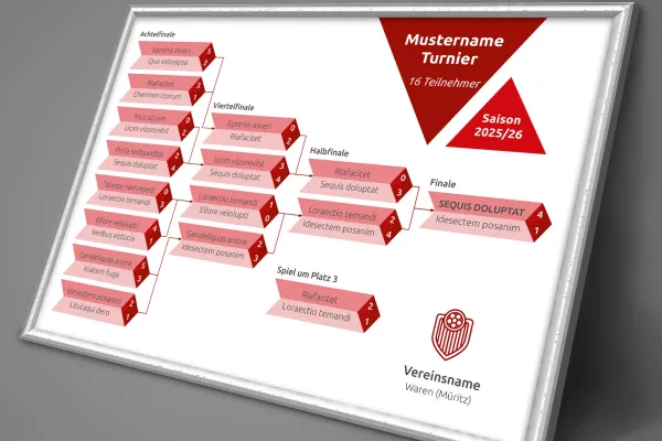 Met dit sjabloon kun je gemakkelijk een speelschema maken.