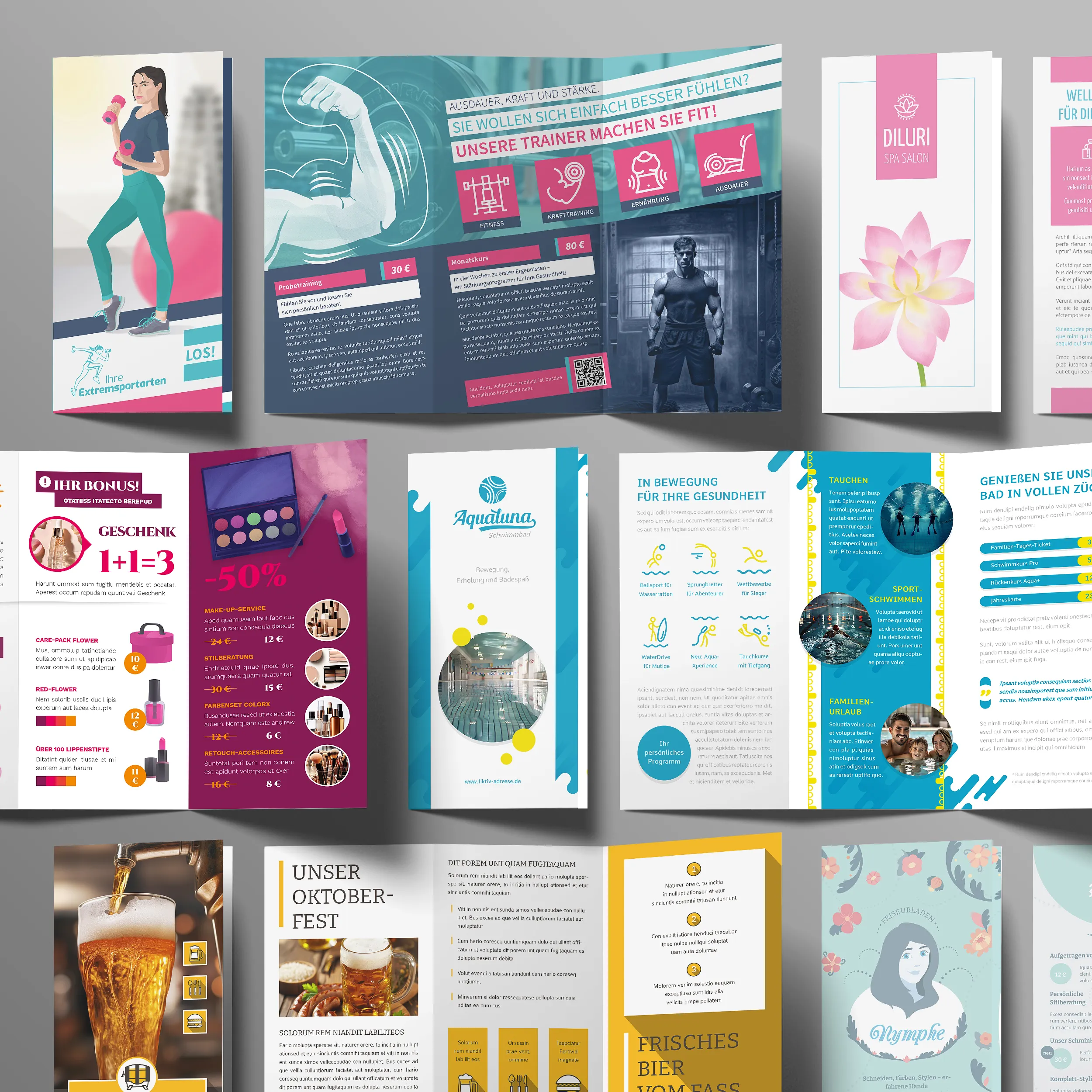 Criar flyers e folders: modelos de design prontos