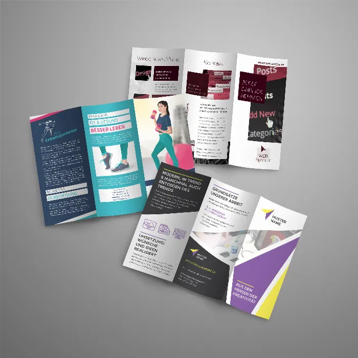 Flyer und Folder gestalten: fertige Design-Vorlagen