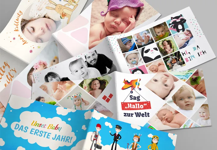 Vorlagen für dein Baby-Fotoalbum: Mein erstes Jahr