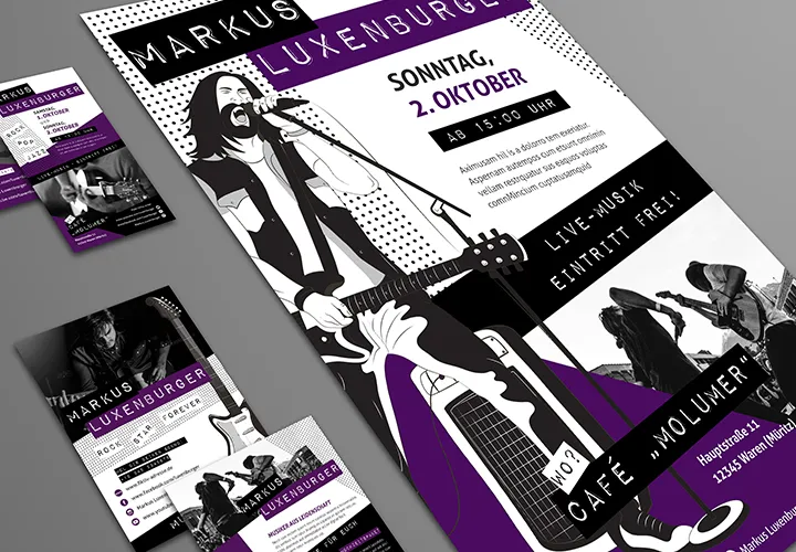 Design templates for musicians & bands - Vol. 1