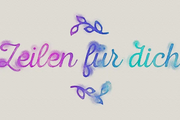 Text im Aquarell-Look