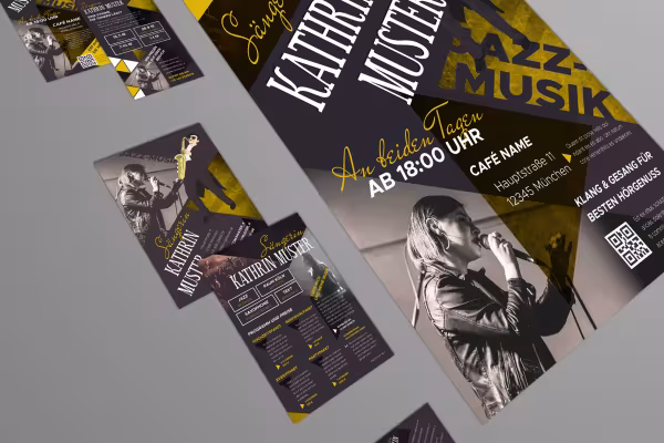 Designmaler for musikere og band for enkel oppretting av et banddesign.