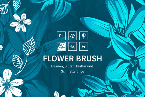 Flower Brushes - Example of how to use the brush tips