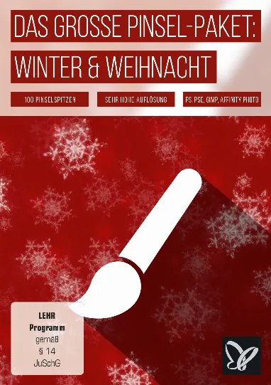 Pinsel-Set Winter, Weihnachten & Silvester: Assets für Photoshop & Co