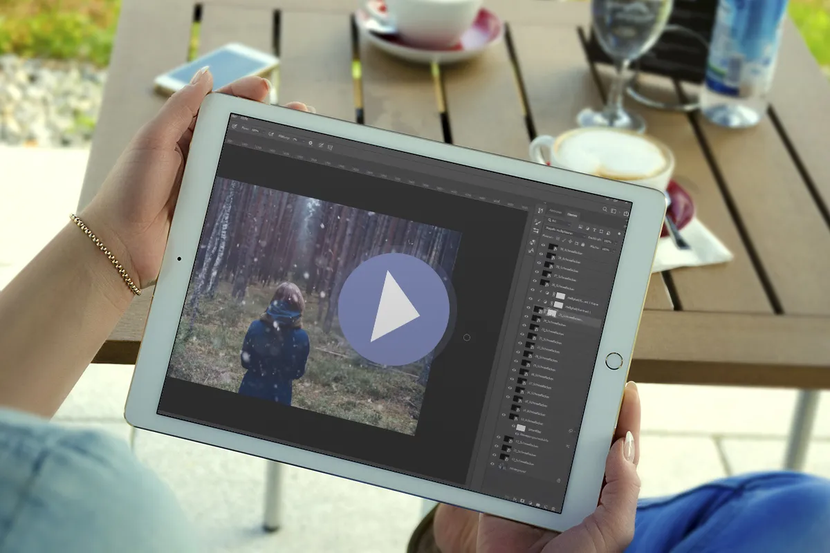 Video tutorial: How to use the snowflake overlays in your pictures