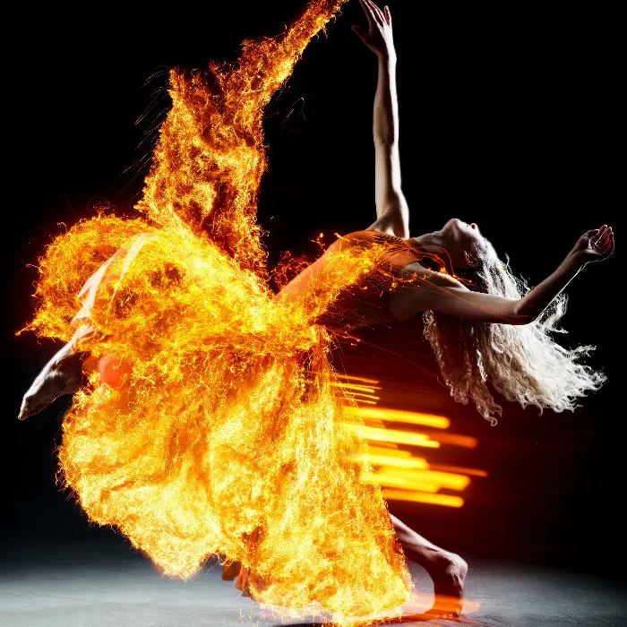 Ild, flammer, gnister - bilder & teksturer for Photoshop & Co.
