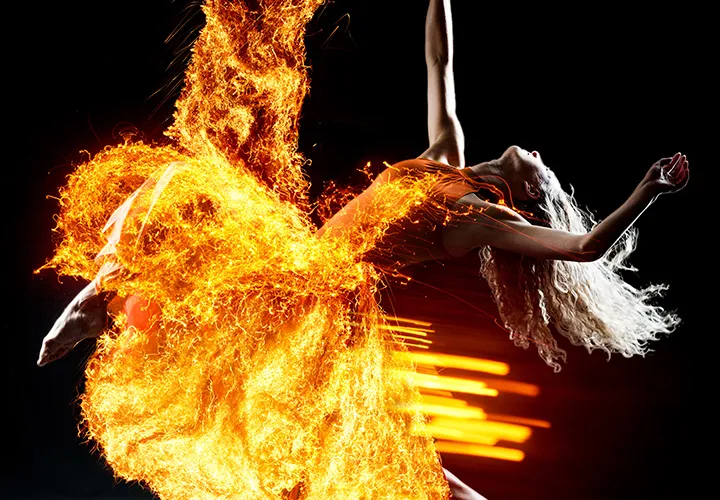 Feu, flammes, étincelles - Images et textures pour Photoshop et compagnie