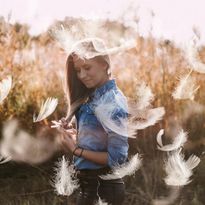 Textures : Images avec des plumes - Motifs sur fond noir