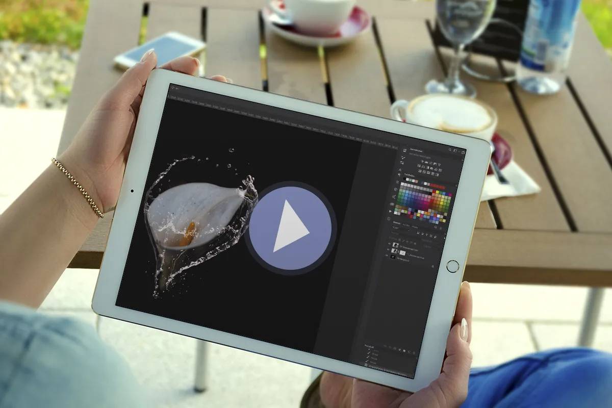 Video instructions: How to use the water drop images