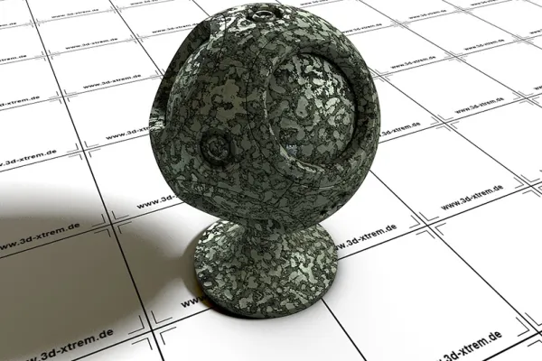 Metall-Shader, anwendbar ab Cinema 4D R13