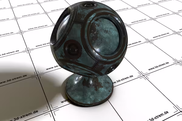 Metall-Shader, tillämpbar från Cinema 4D R18.