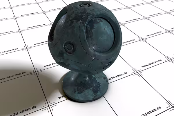 Metall-Shader, tillämpbar från Cinema 4D R18.
