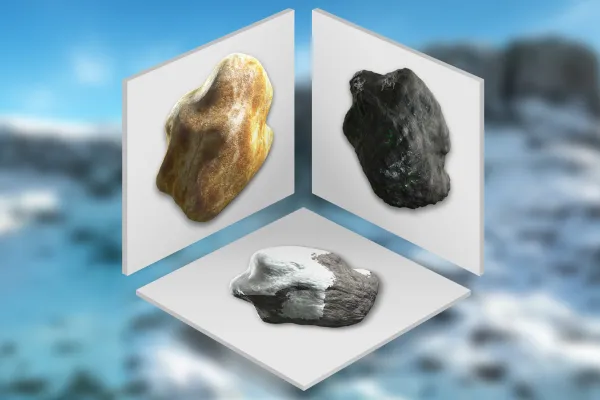 Shader for Cinema 4D to display photorealistic rocks, stones and mountains.