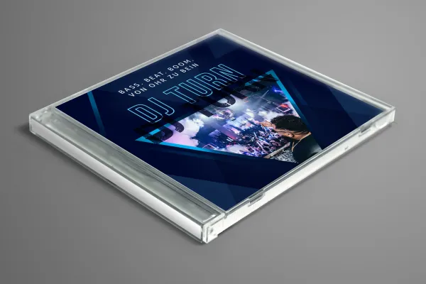 Design-Vorlage für ein CD Cover, ausgelegt für DJs