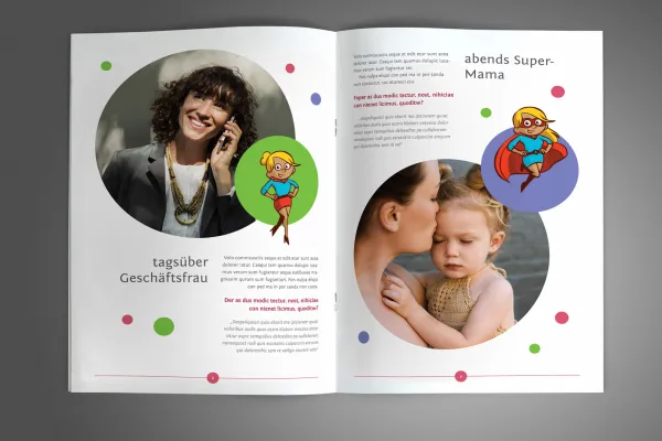Mallisivut syntymäpäivälehteen mallipohjasta
