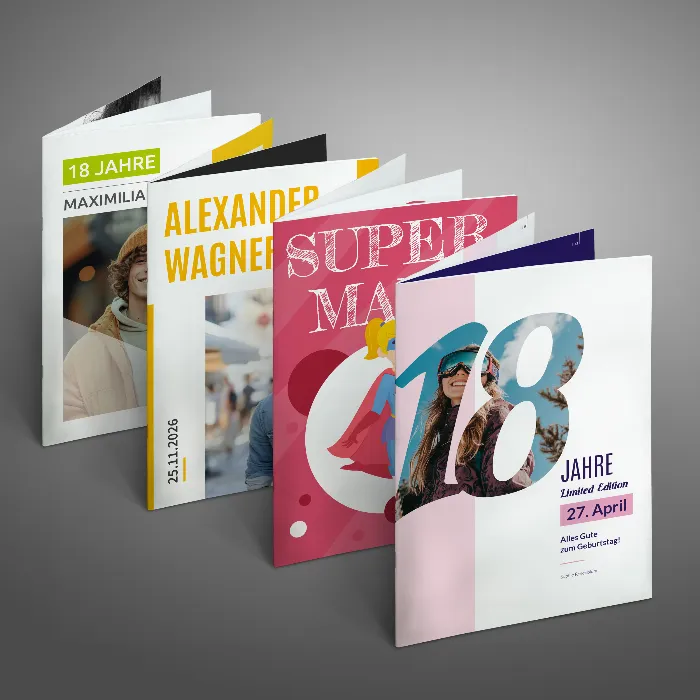 Template set: design the perfect birthday newspaper