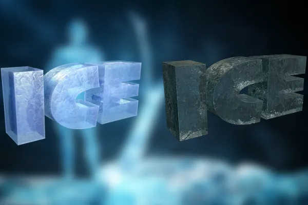 Procedural textures for Cinema 4D for the representation of ice