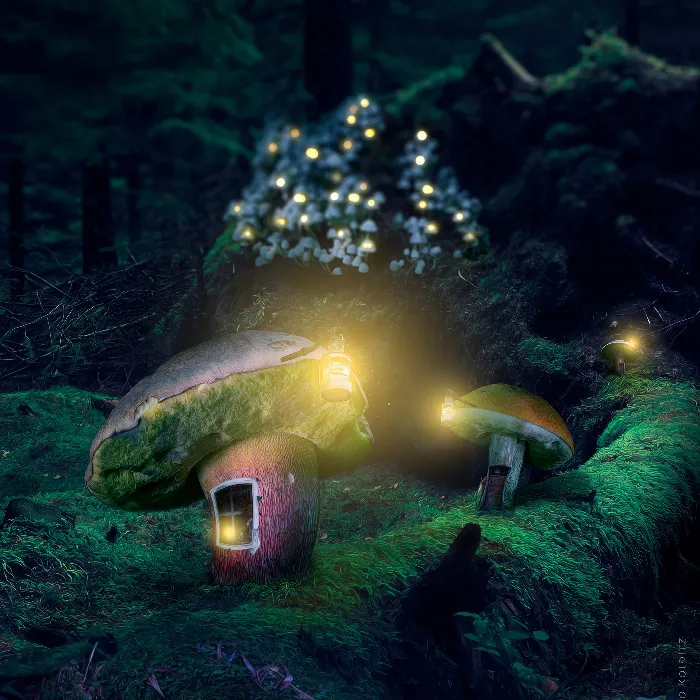 Montage Photoshop Fantasy : Le village