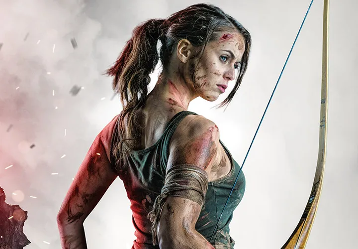 Create posters in the style of Tomb Raider - Photography and Photoshop tutorial