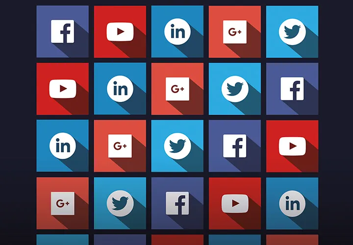 Capas para redes sociais do Facebook, Twitter, LinkedIn e YouTube