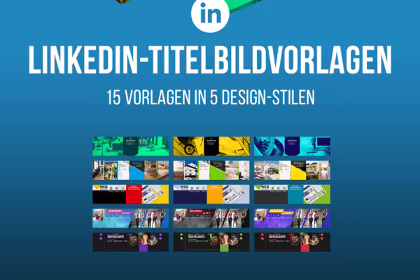 Presentasjon av de 15 LinkedIn-tittelforhåndsvisningene.