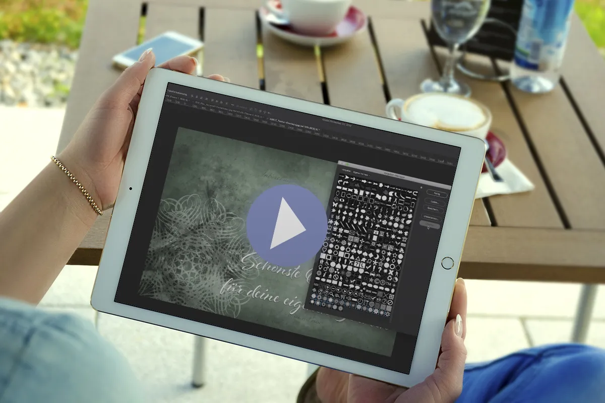 Video-Anleitung: So verwendest du die Photoshop-Muster und -Formen