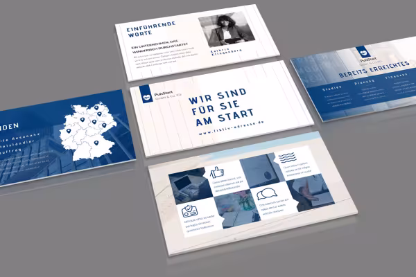 Presentation templates for PowerPoint with different slide layouts