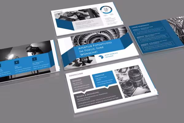 Presentation templates for PowerPoint with different slide layouts