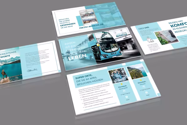 Presentation templates for PowerPoint with different slide layouts