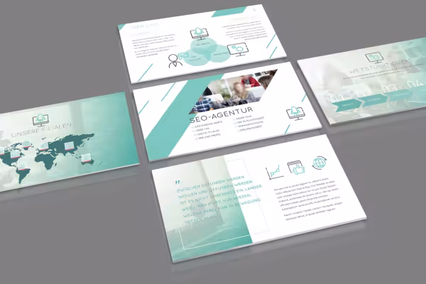 Presentation templates for PowerPoint with different slide layouts