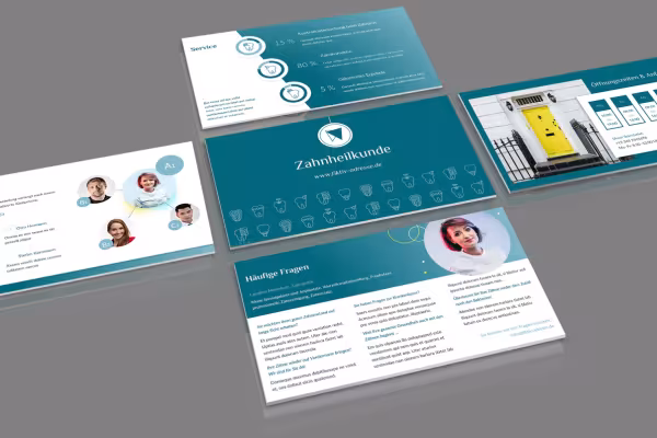 Presentation templates for PowerPoint with different slide layouts
