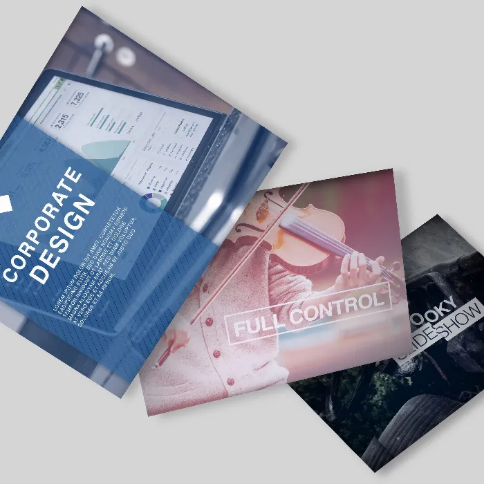 Membuat presentasi foto dinamis dengan Templat Slideshow After Effects.