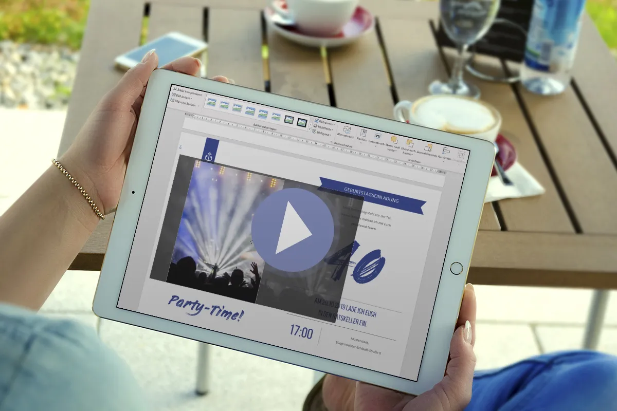 Word-Tutorial: Personalisiere deine Geburtstagseinladung
